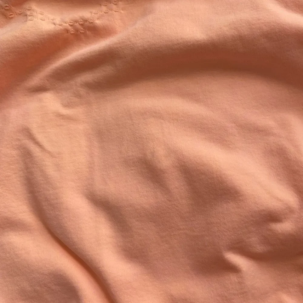 8. New! Free People Movement Good Karma Hi-Neck Layer Long Sleeve Top in Peach - Picture 10 of 12